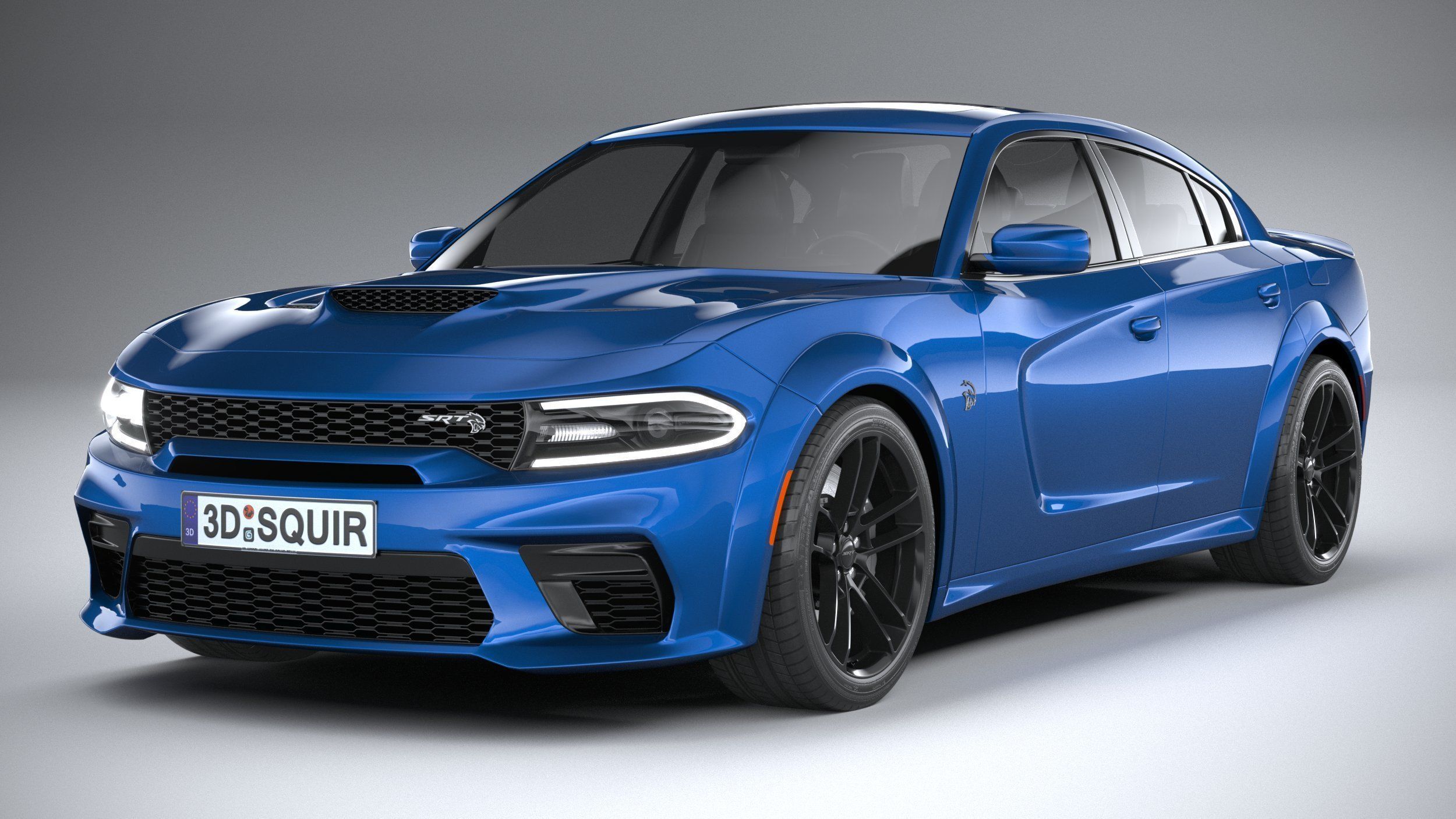 Dodge Charger SRT Hellcat Widebody 2020 3D model_2