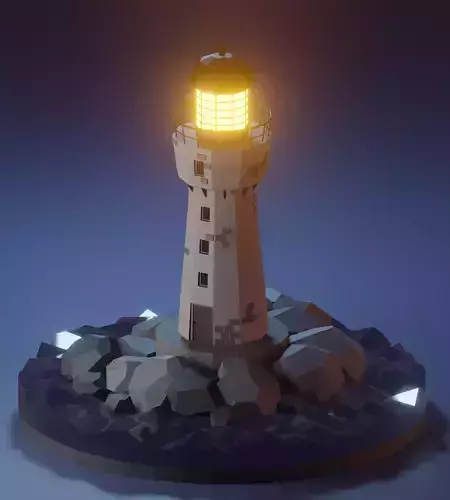 Lighthouse on island