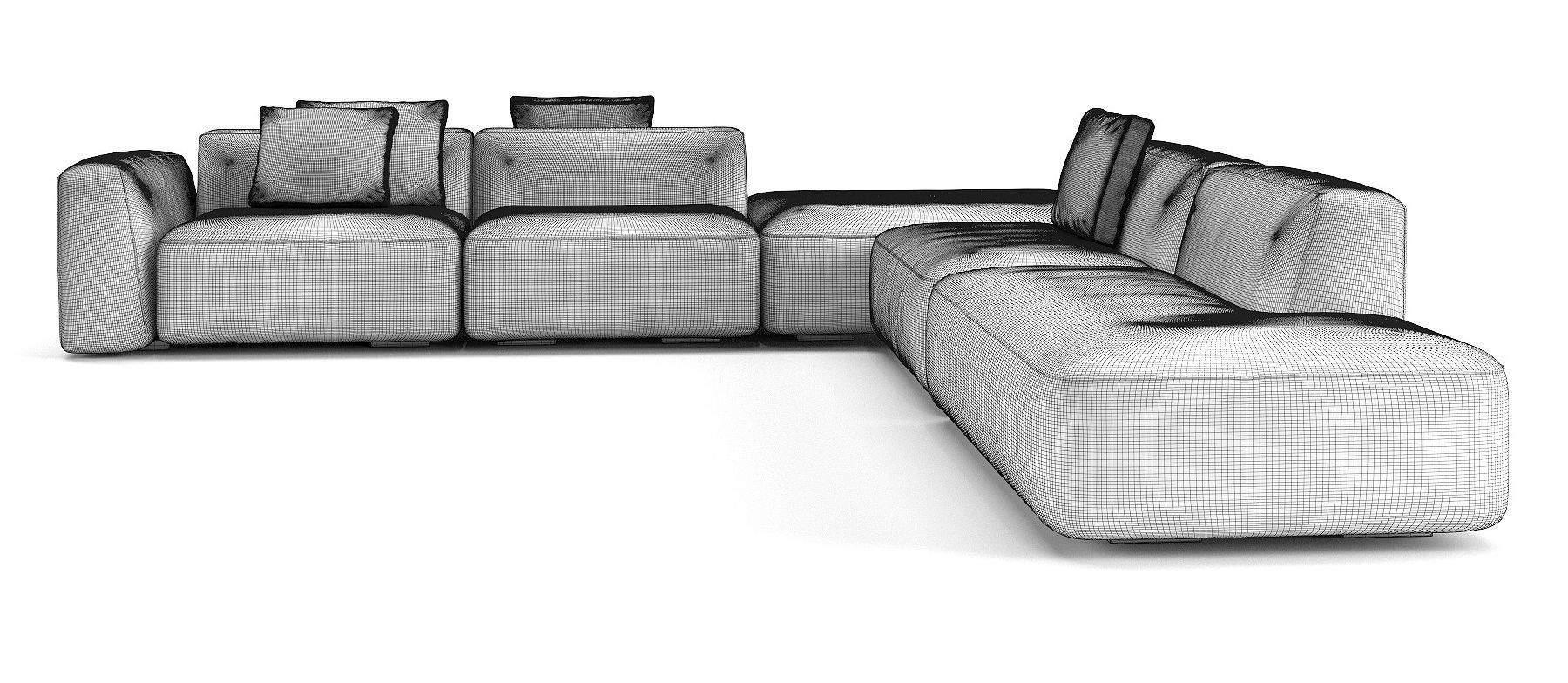 Modular sofa Angelo Cappellini Modular 3D model_4