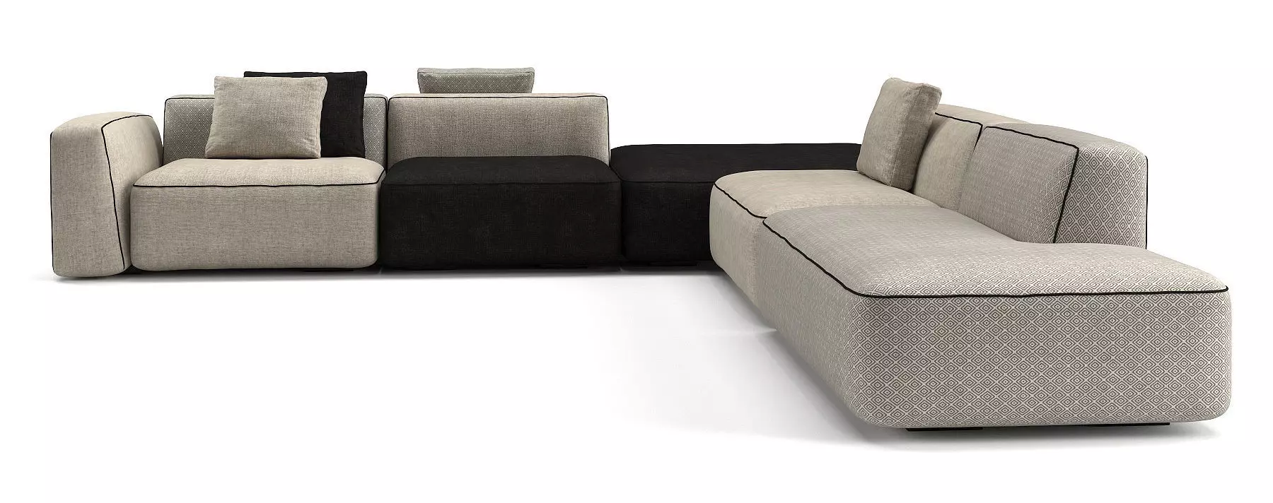 Modular sofa Angelo Cappellini Modular 3D model_0