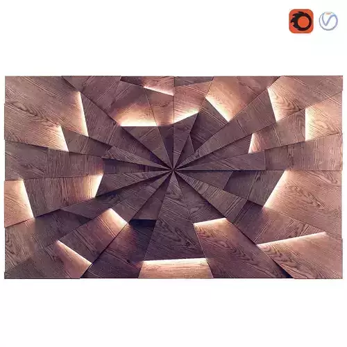 Crack Decor Panel backlit 3D model