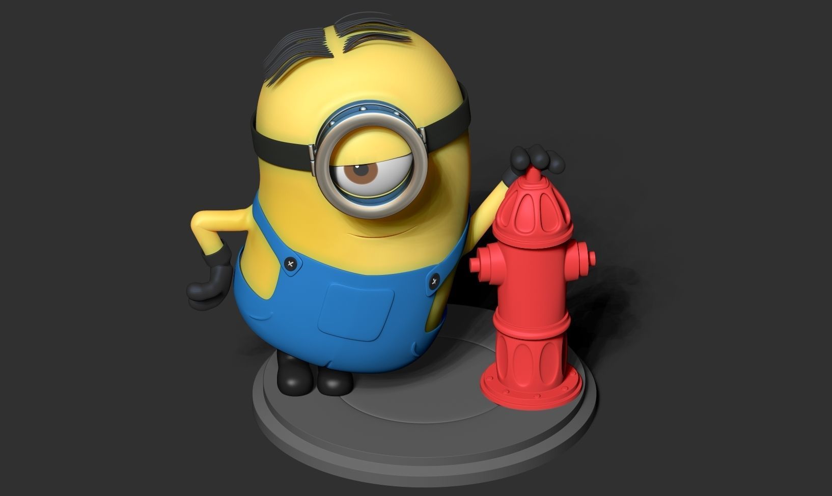 Minion Stuart 3D print model_5