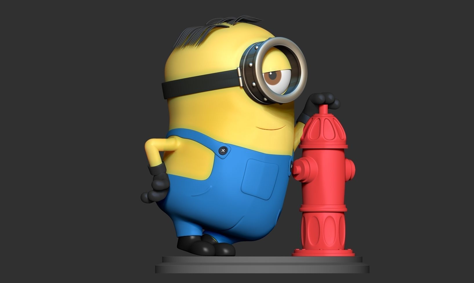 Minion Stuart 3D print model_13