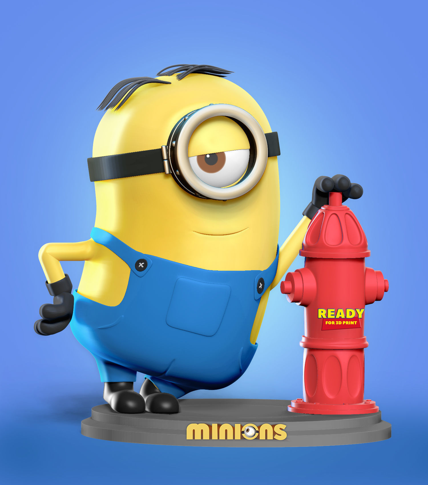 Minion Stuart 3D print model_17