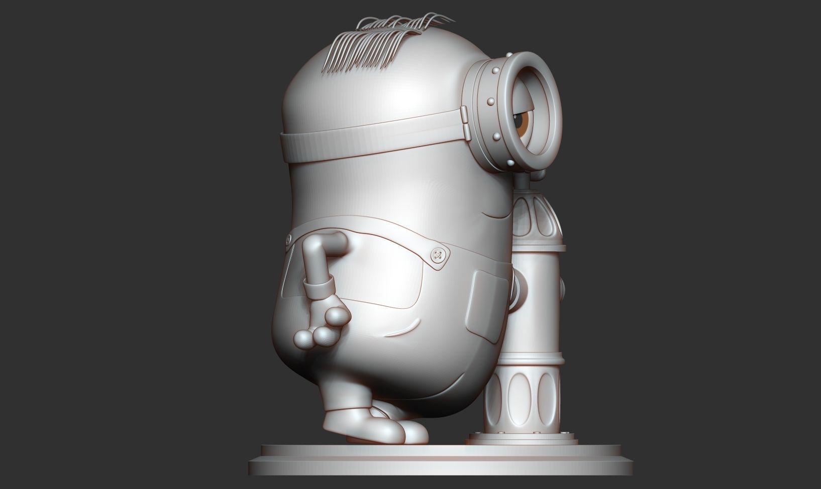 Minion Stuart 3D print model_14