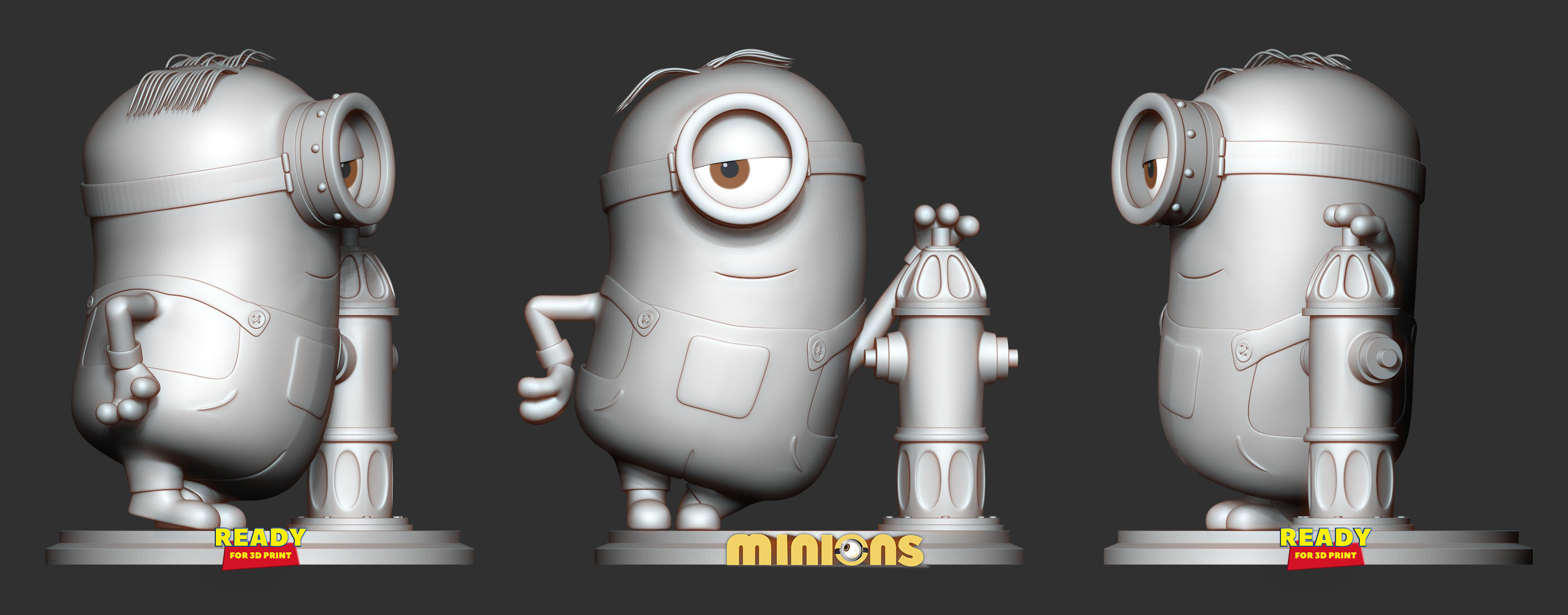 Minion Stuart 3D print model_4