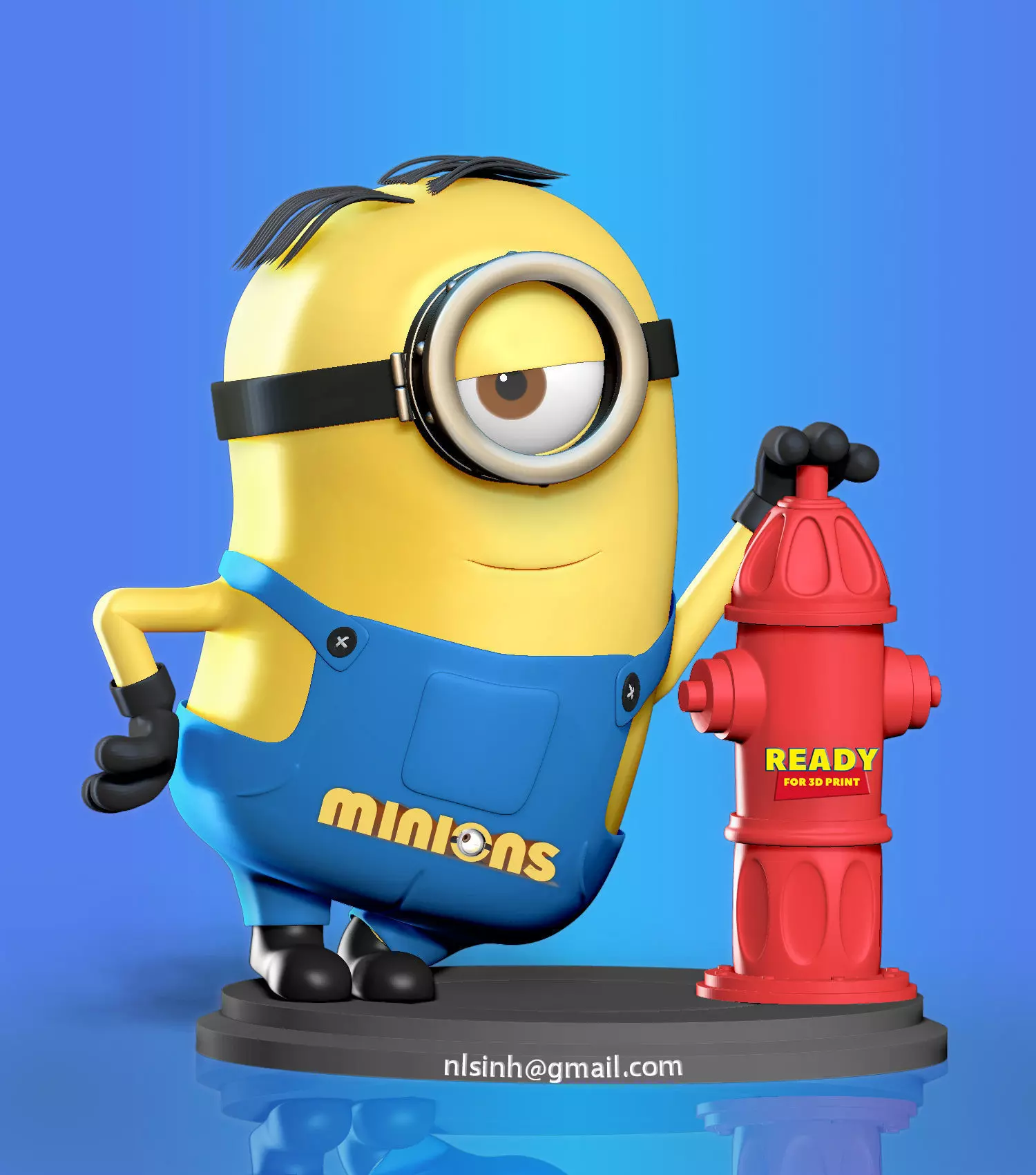 Minion Stuart 3D print model_0