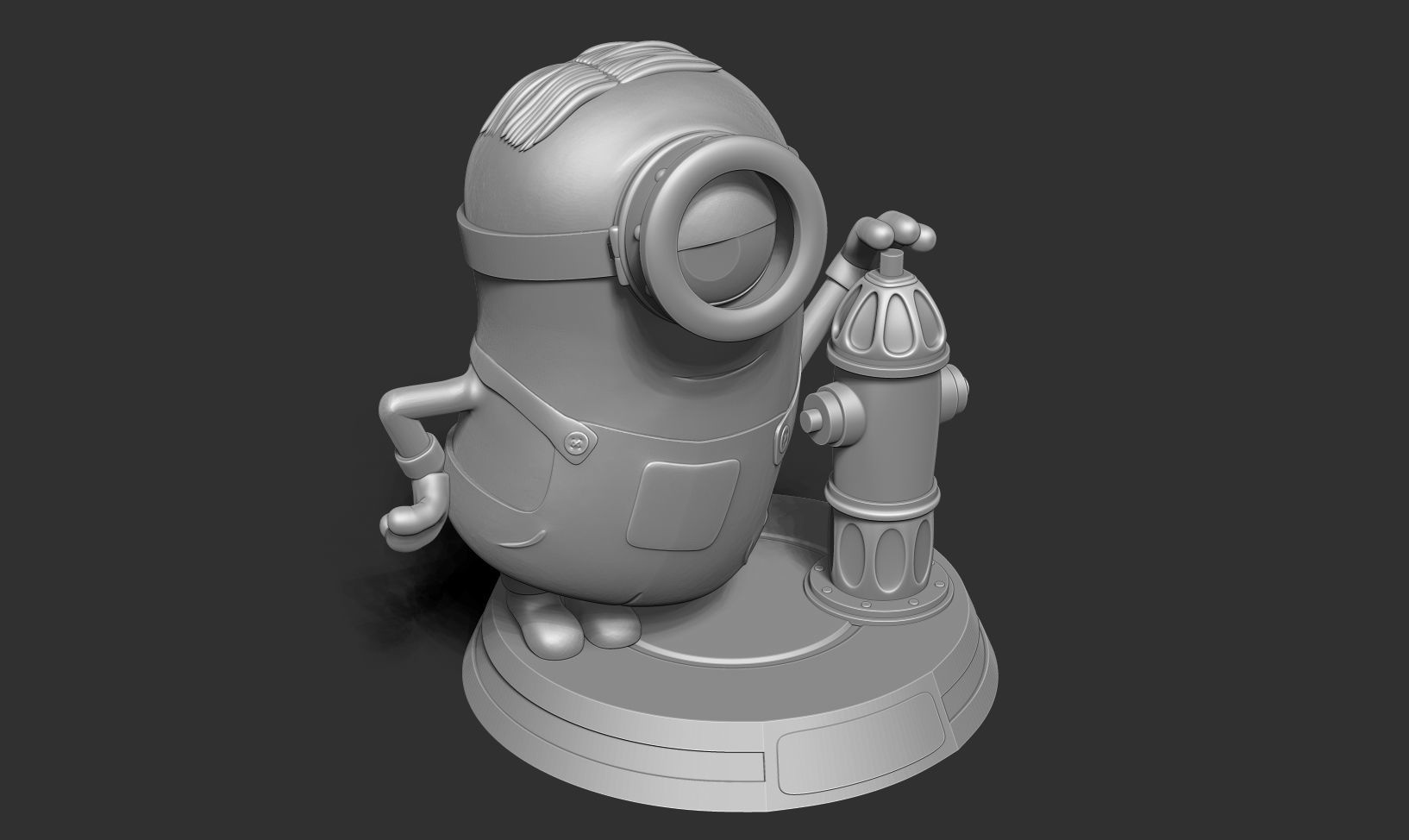 Minion Stuart 3D print model_16