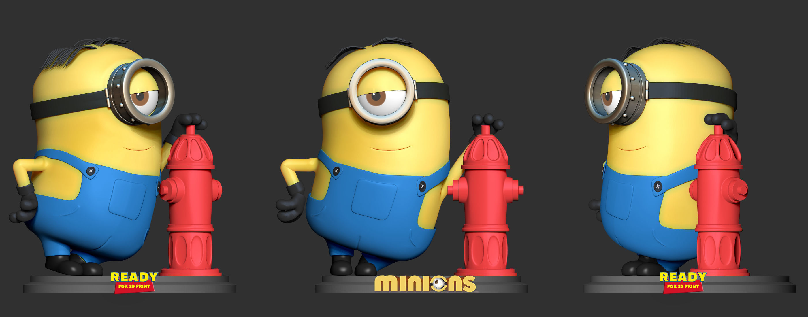 Minion Stuart 3D print model_2