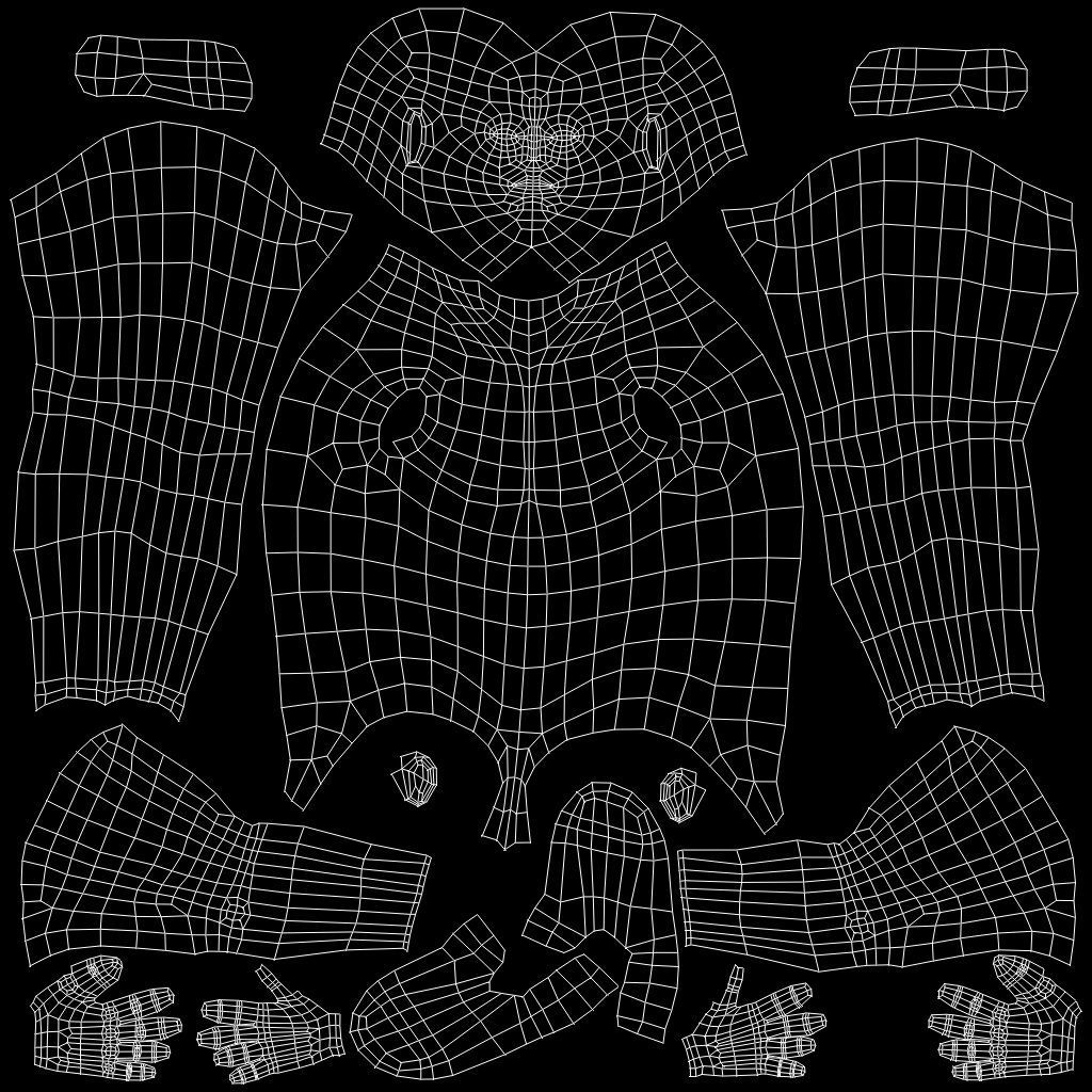 Base human meshes regular body type pack Free low-poly 3D model_19