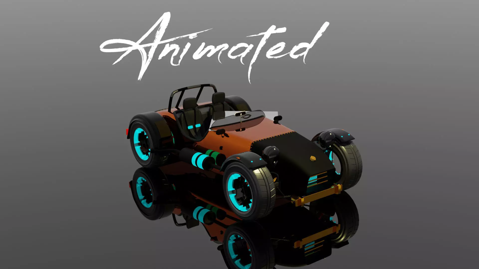 1961 classic sports car Free low-poly 3D model