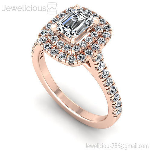 Jewelicious-2021-Ring diamond halo engagement ring gold