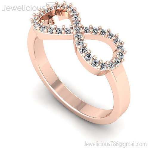 Jewelicious-2000-Ring rose gold infinity ring with diamonds