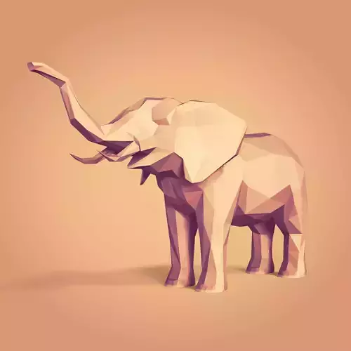 Low Poly Elephant