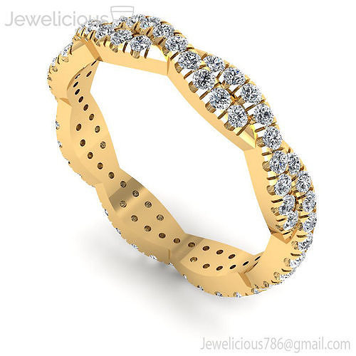 Jewelicious-1977-Ring diamond eternity band gold