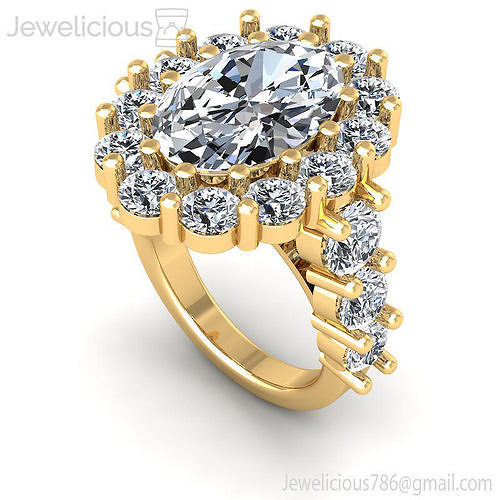 Jewelicious-1955-Ring oval diamond halo engagement ring in rose gold