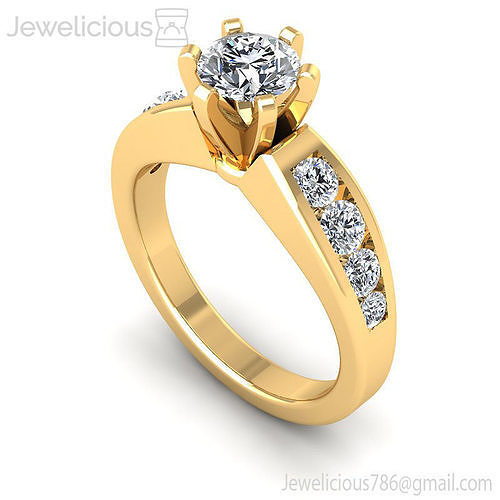 Jewelicious-1946-Ring rose gold engagement ring with diamonds