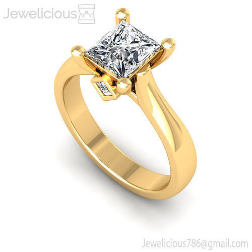 Jewelicious-1931-Ring princess cut diamond engagement ring