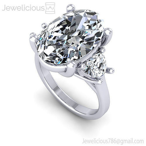 Jewelicious-1922-Ring oval diamond ring with three stones