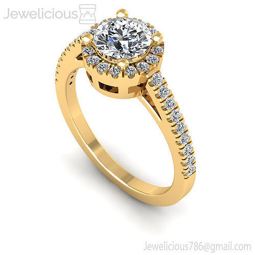Jewelicious-1916-Ring halo diamond engagement ring gold