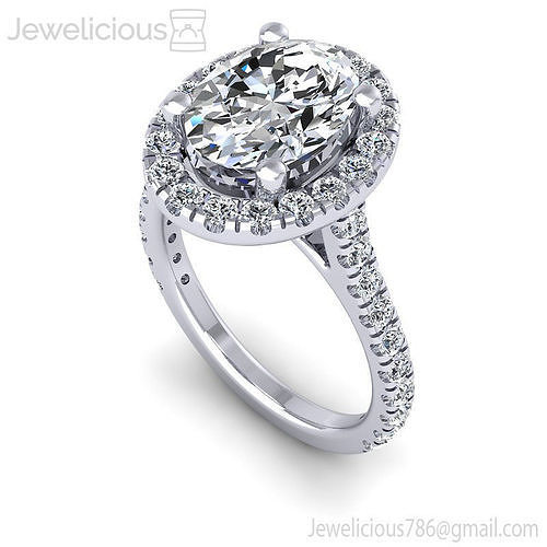 Jewelicious-1907-Ring diamond halo engagement ring gold