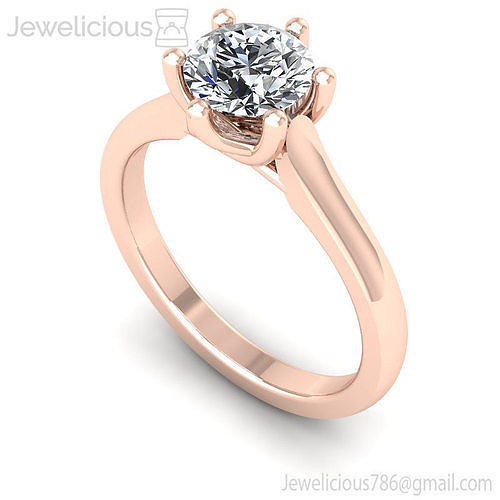 Jewelicious-1890-Ring rose gold solitaire engagement ring