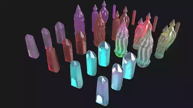 Magic crystals happy style