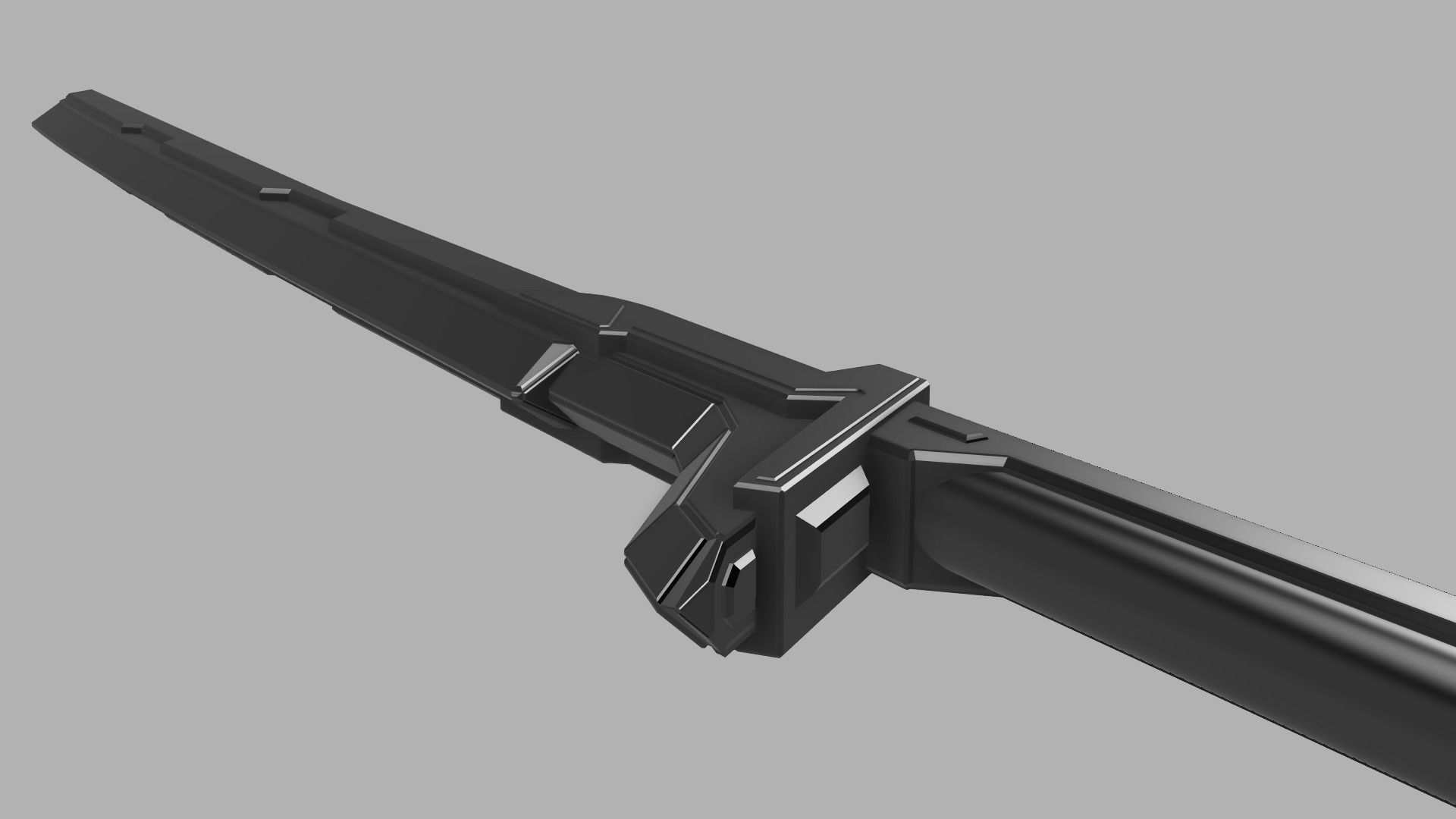 3d model Yasuo Project Katana coplay 3D print model_6