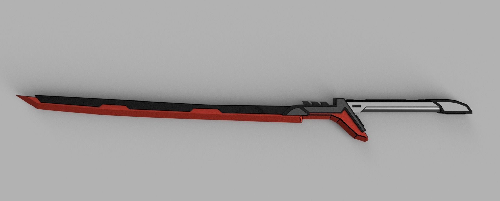 3d model Yasuo Project Katana coplay 3D print model_4