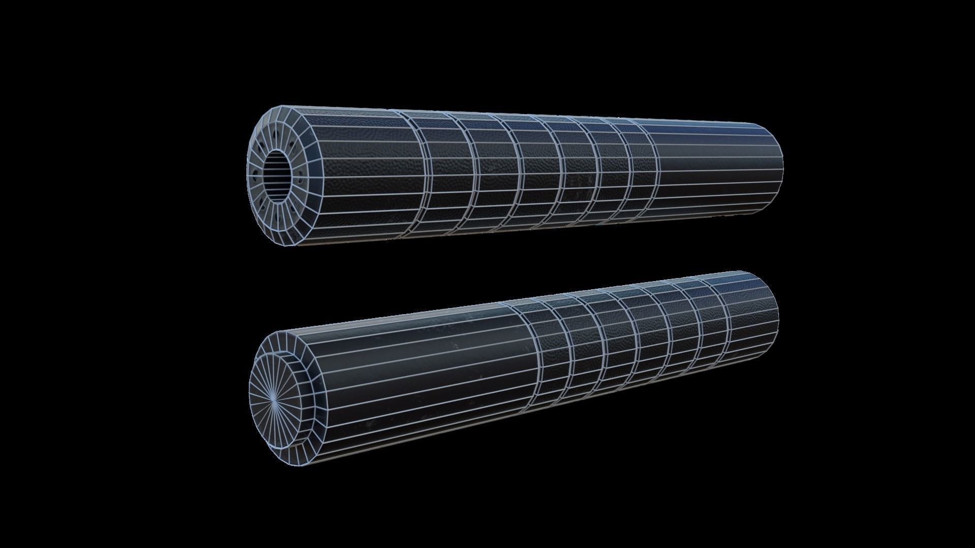 Modular Bullpup Rifle-Squad Automatic Weapon Variant Low-poly 3D model_77
