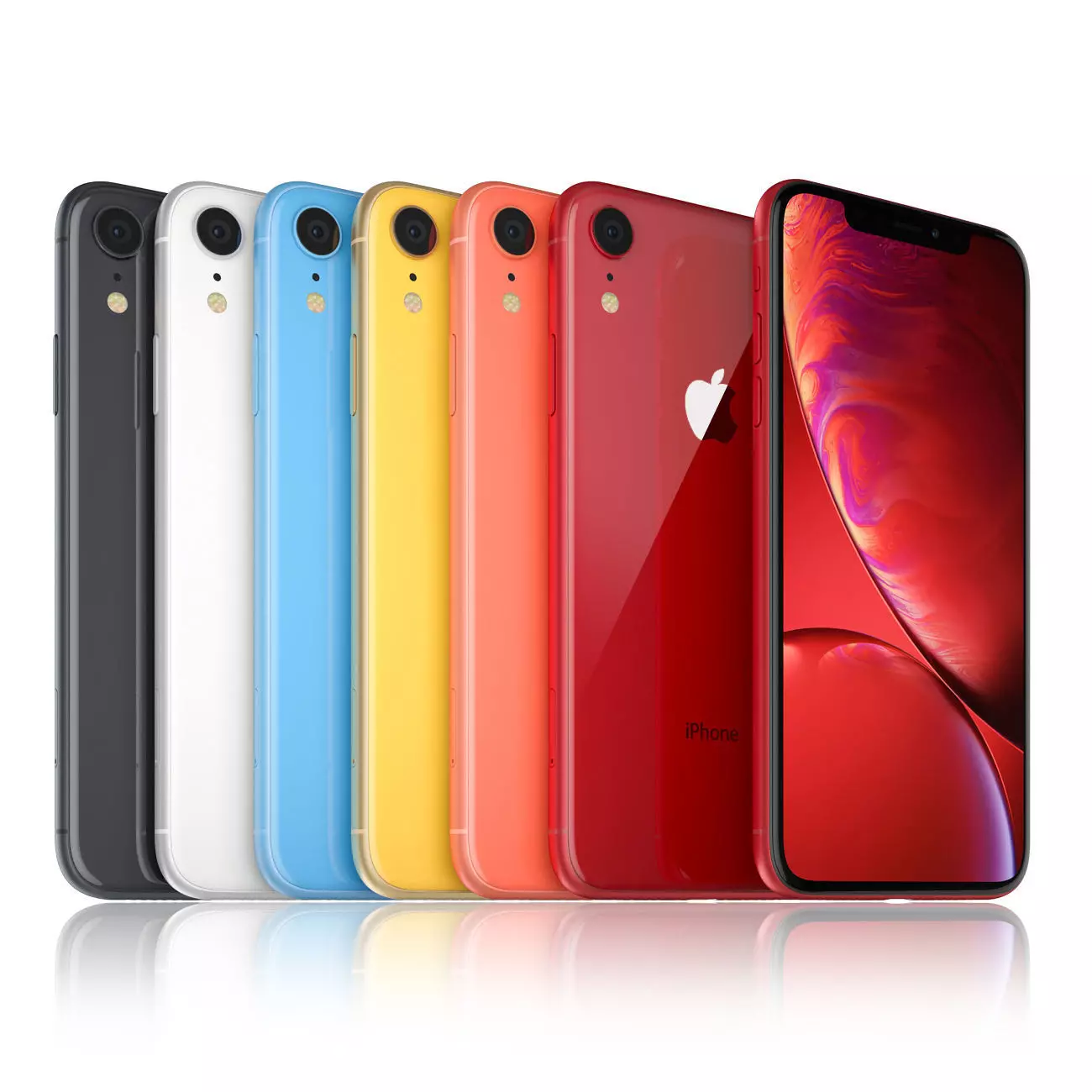 apple-iphone-xr-all-colors iphone xr 3D model_0