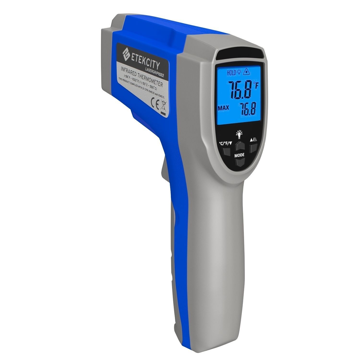 Etekcity 1022 Digital Laser Infrared Thermometer 3D Model 3D model_1