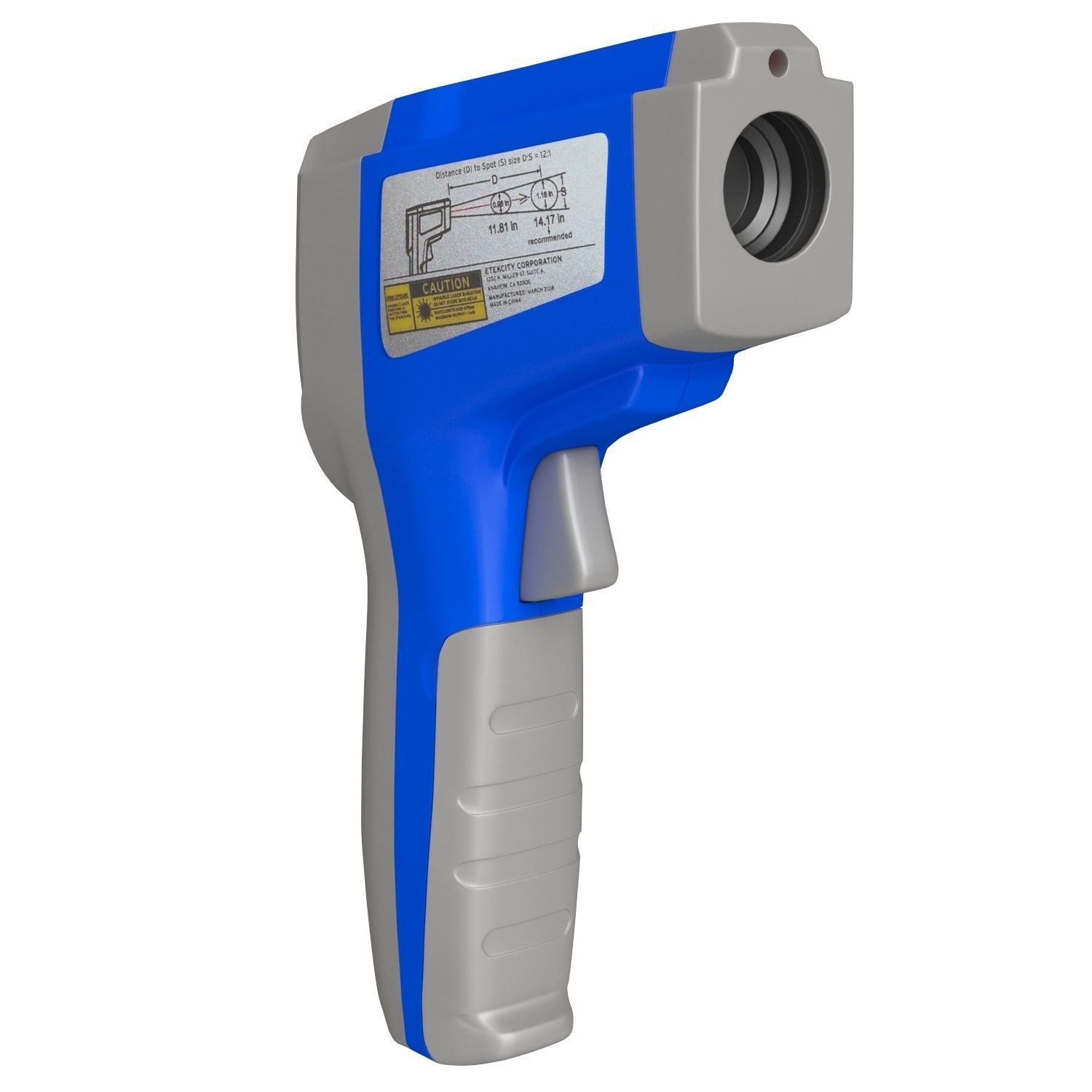 Etekcity 1022 Digital Laser Infrared Thermometer 3D Model 3D model_3