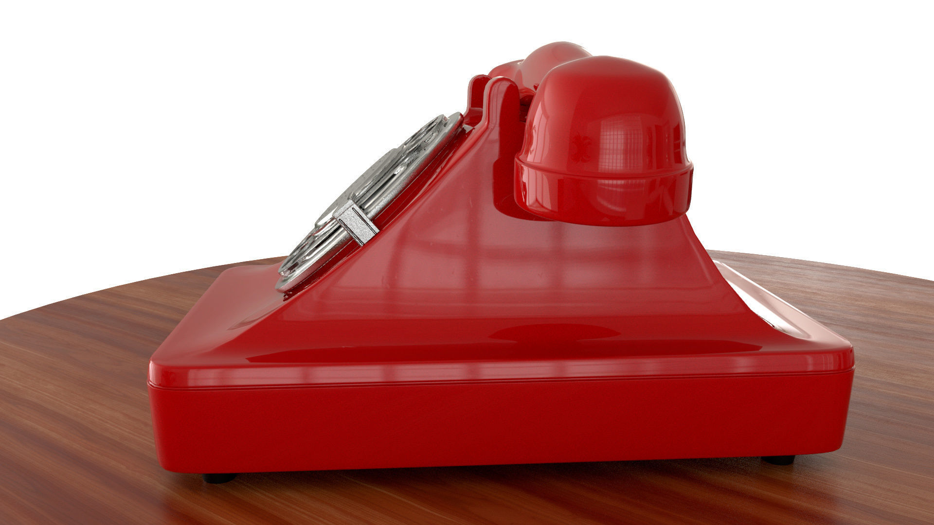 red telephone classic 3D model_11