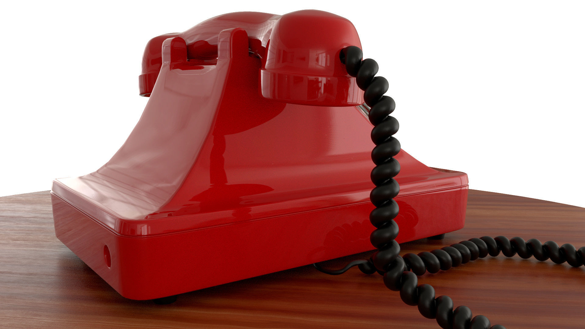 red telephone classic 3D model_15