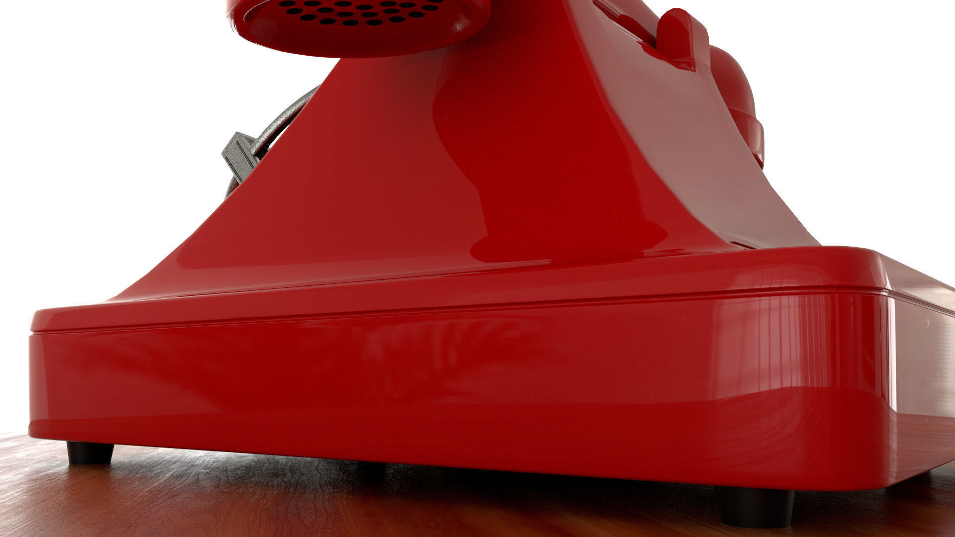 red telephone classic 3D model_12