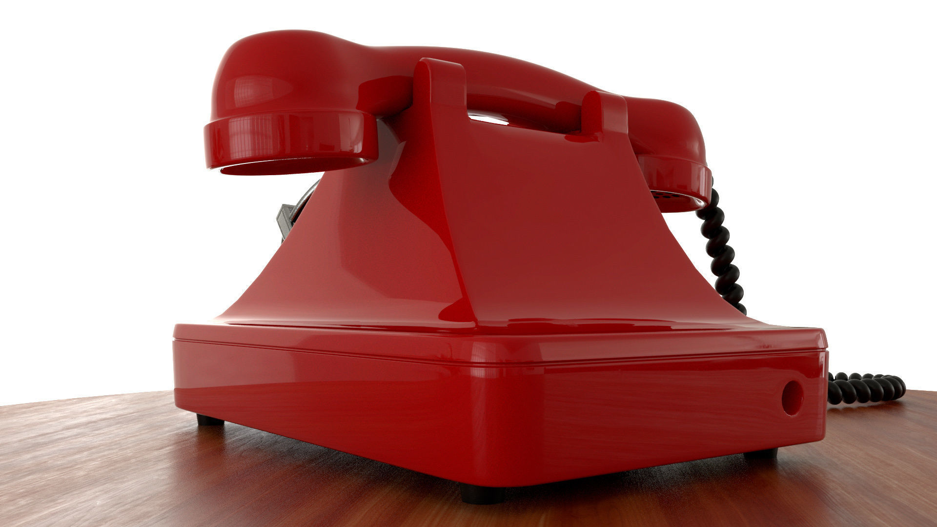 red telephone classic 3D model_13
