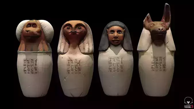 Canopic jars from Ancient Egypt