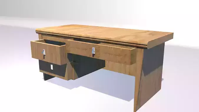 Modern Desk 3D model