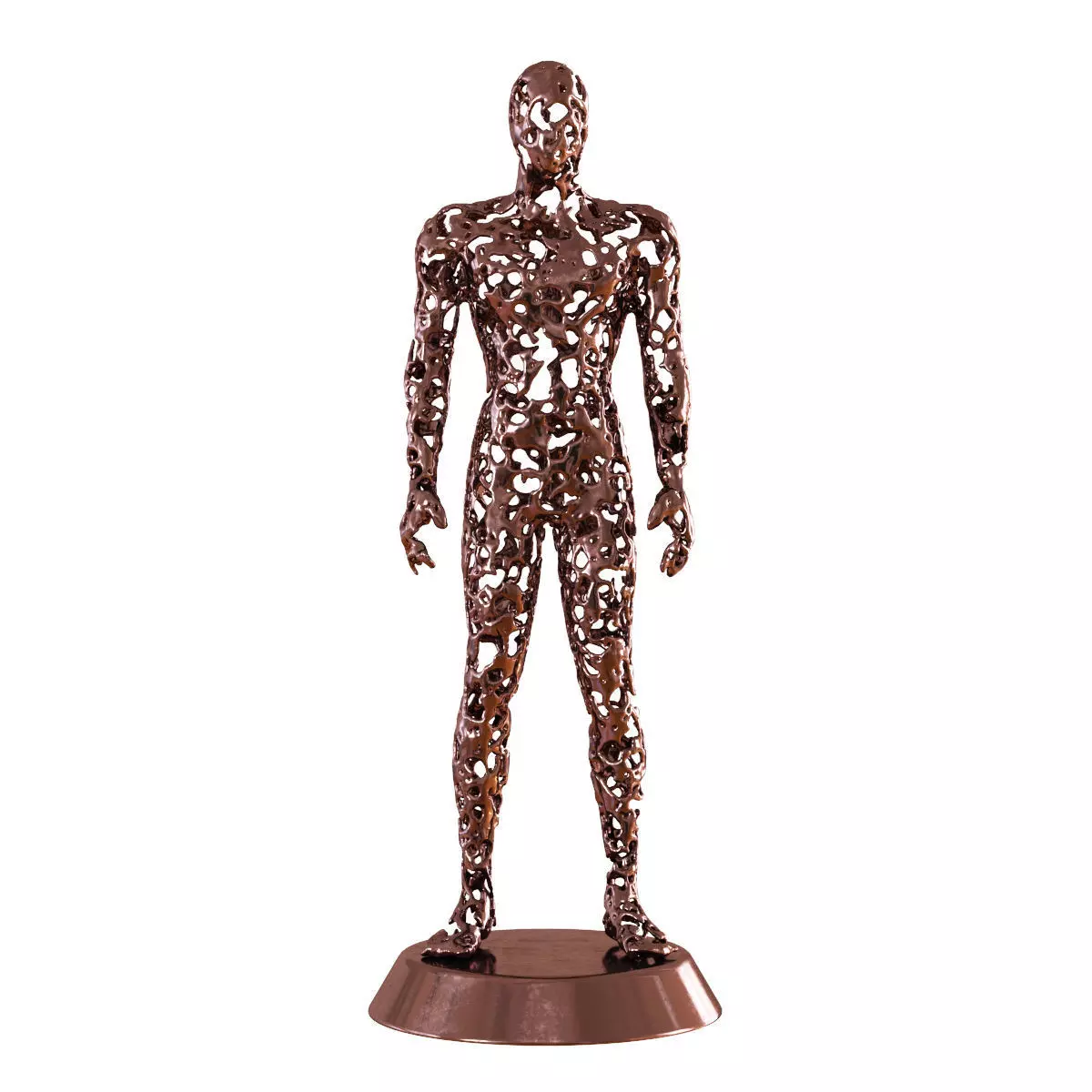 Men metal figurine 3D model