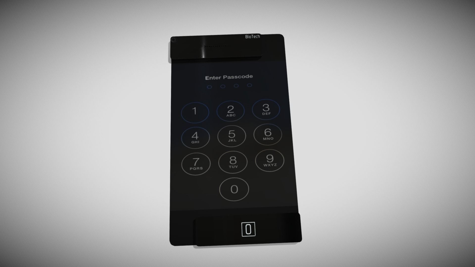 Sci-fi Clear Phone Low-poly 3D model_2