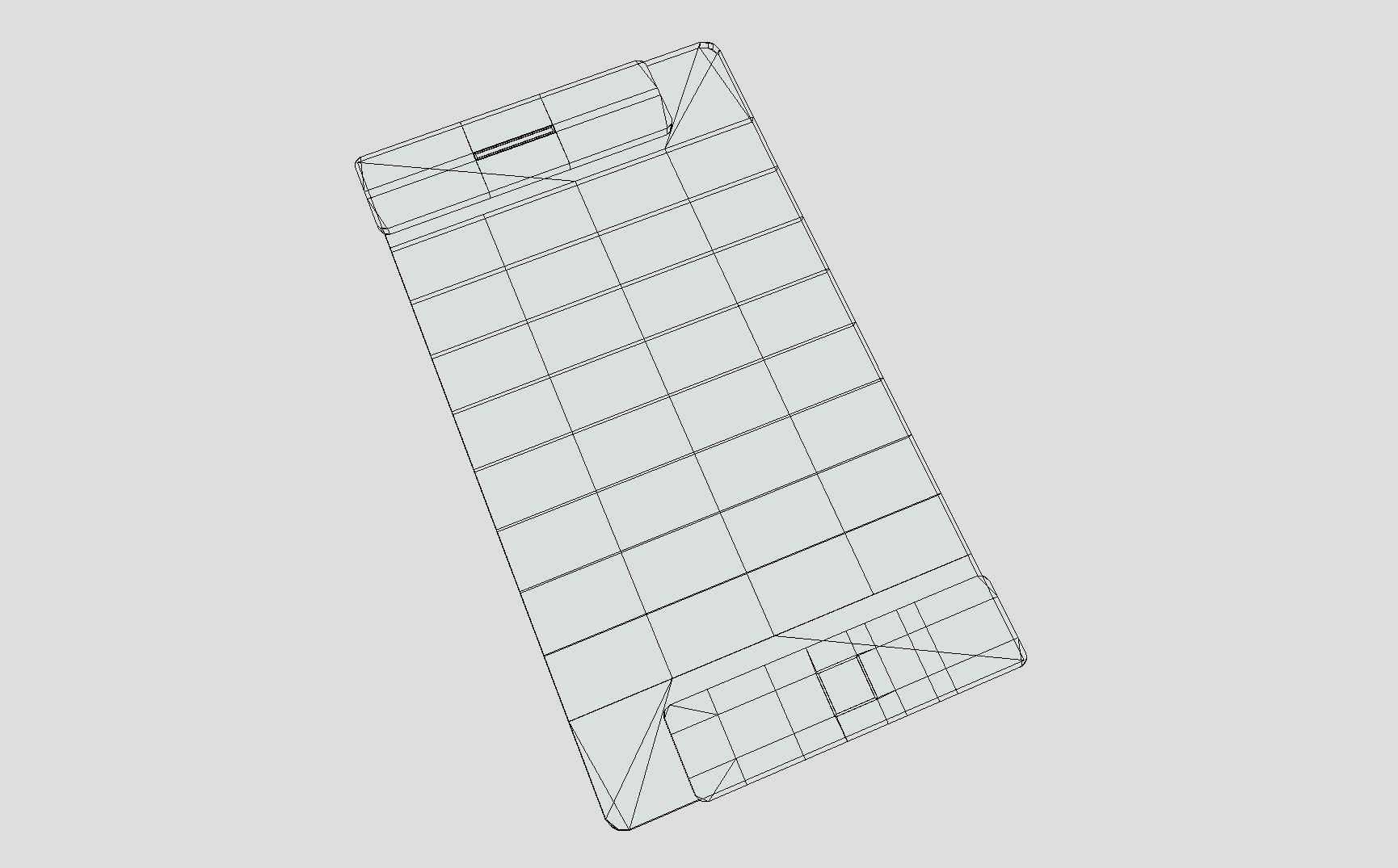 Sci-fi Clear Phone Low-poly 3D model_12