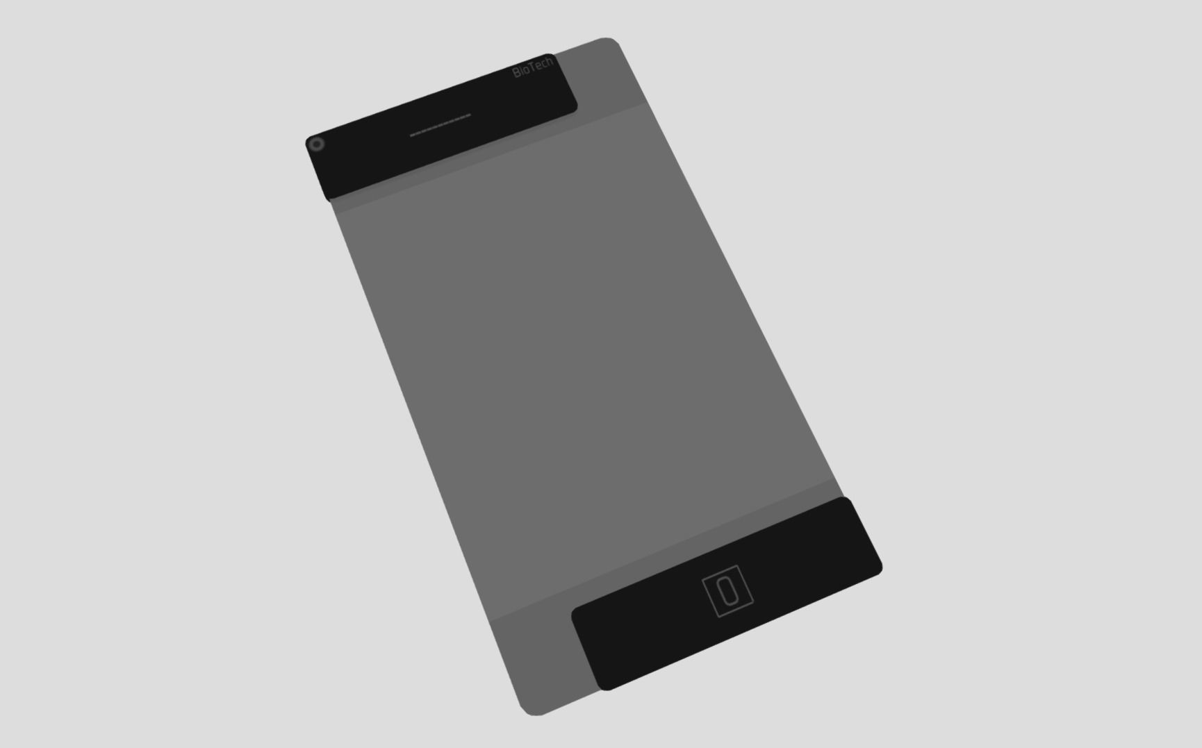 Sci-fi Clear Phone Low-poly 3D model_14