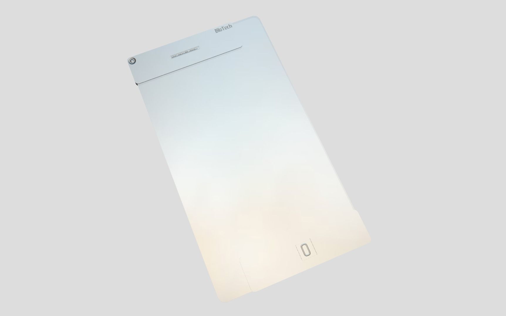 Sci-fi Clear Phone Low-poly 3D model_13