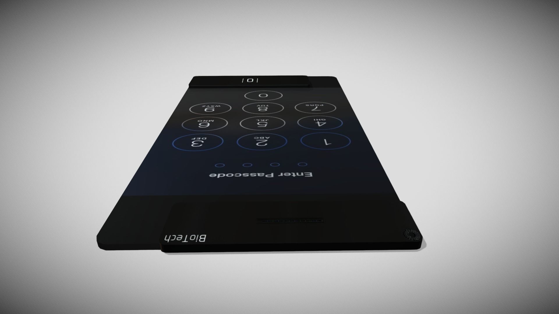 Sci-fi Clear Phone Low-poly 3D model_8