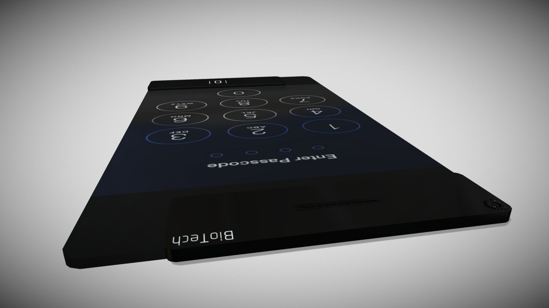 Sci-fi Clear Phone Low-poly 3D model_4