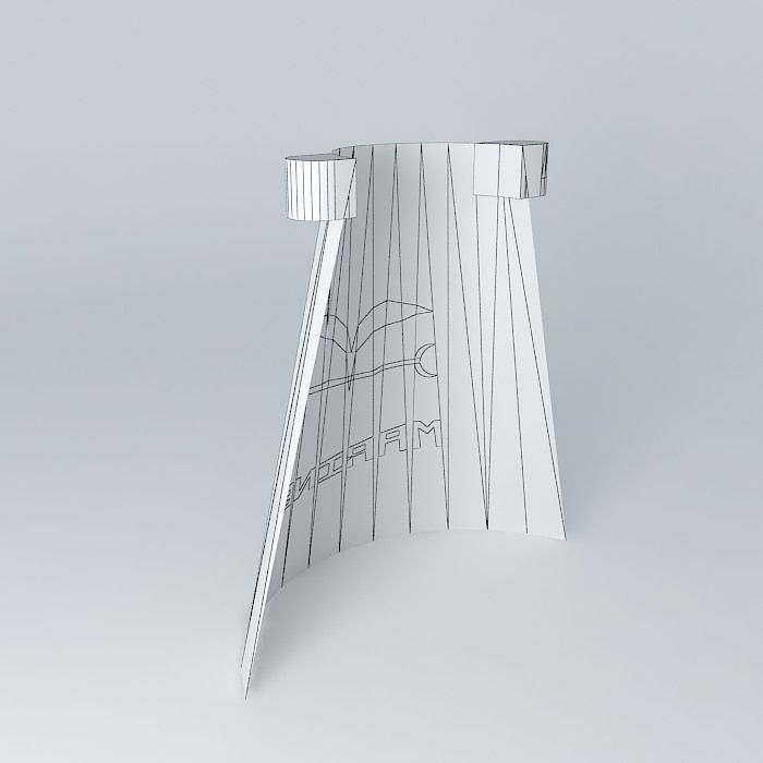 cape a epaulette Free 3D model_4