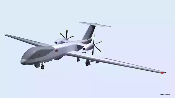 MALE RPAS 3D model