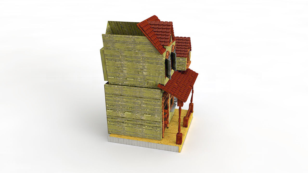 Haunted house 3D model_1