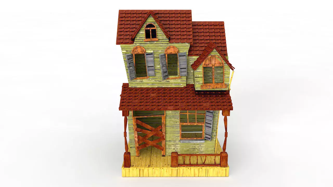 Haunted house 3D model_0